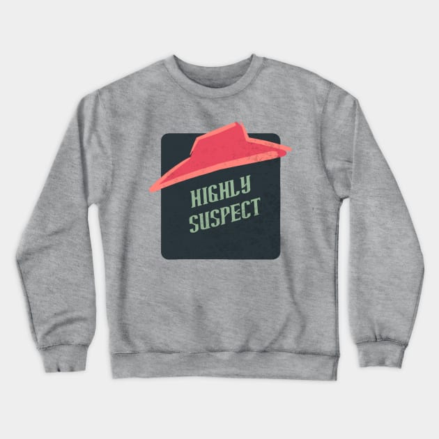 highly suspect Crewneck Sweatshirt by Bike Ilustrada